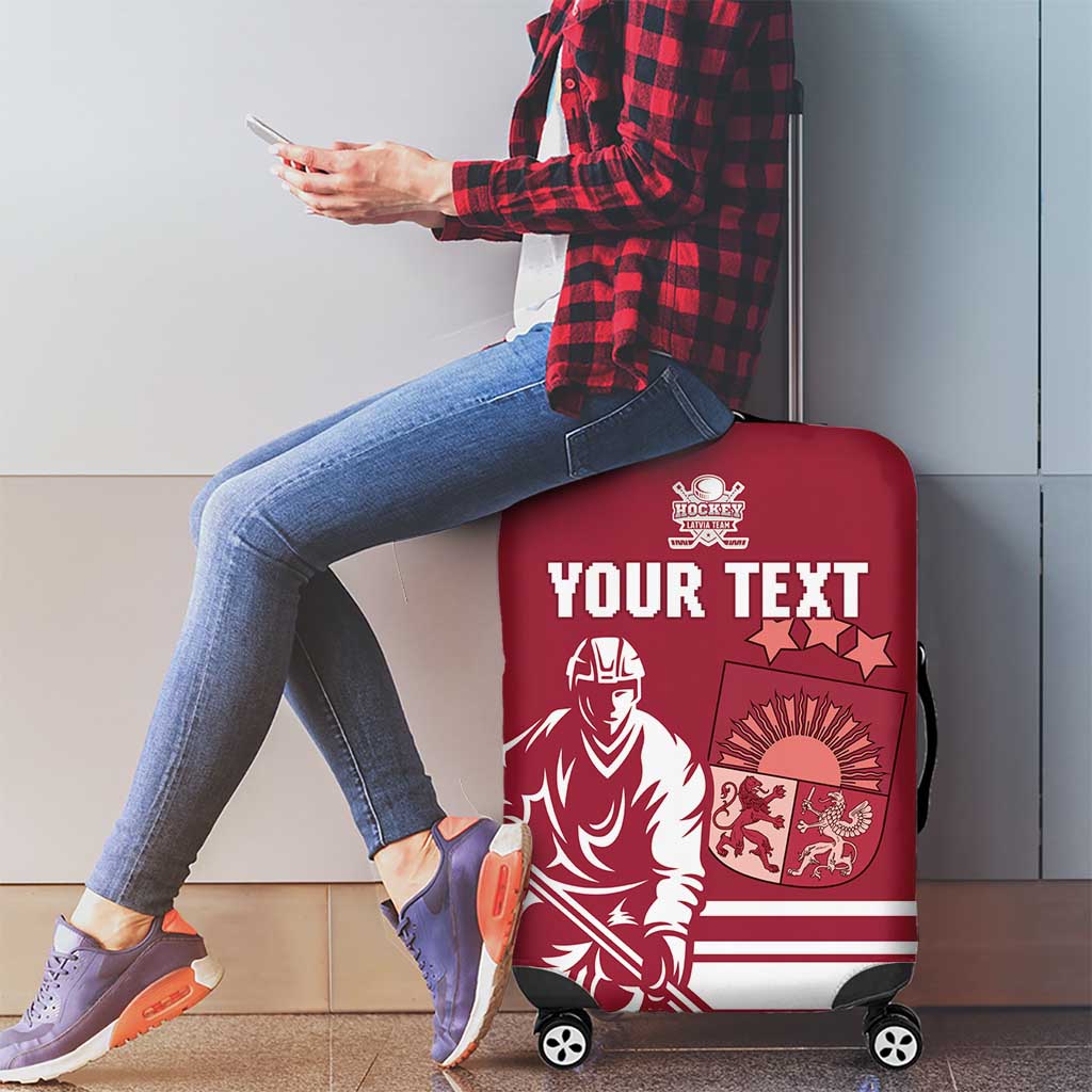 Custom Latvia Hockey Luggage Cover Latvija Latvija