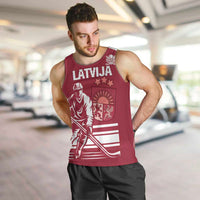 Custom Latvia Hockey Men Tank Top Latvija Latvija