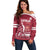 Custom Latvia Hockey Off Shoulder Sweater Latvija Latvija