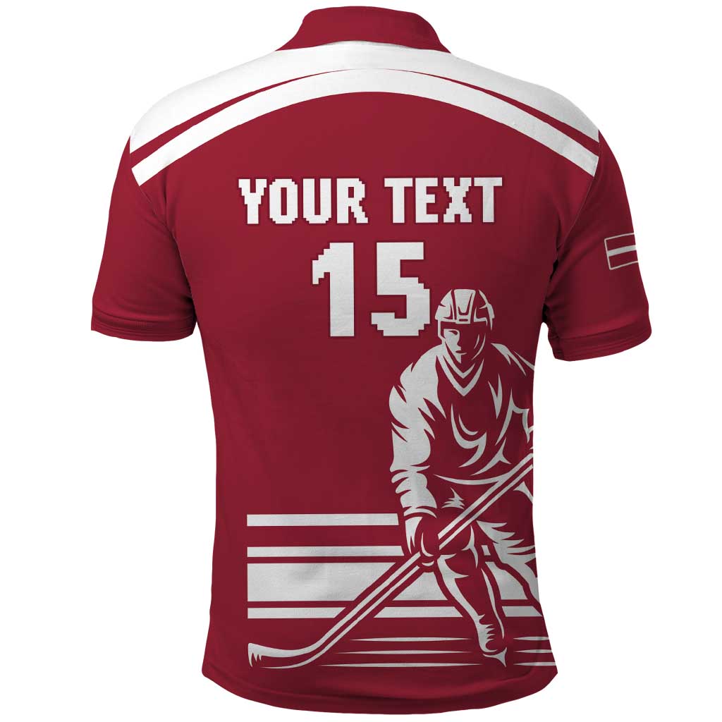 Custom Latvia Hockey Polo Shirt Latvija Latvija