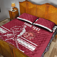 Custom Latvia Hockey Quilt Bed Set Latvija Latvija