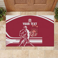 Custom Latvia Hockey Rubber Doormat Latvija Latvija