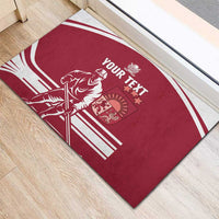 Custom Latvia Hockey Rubber Doormat Latvija Latvija