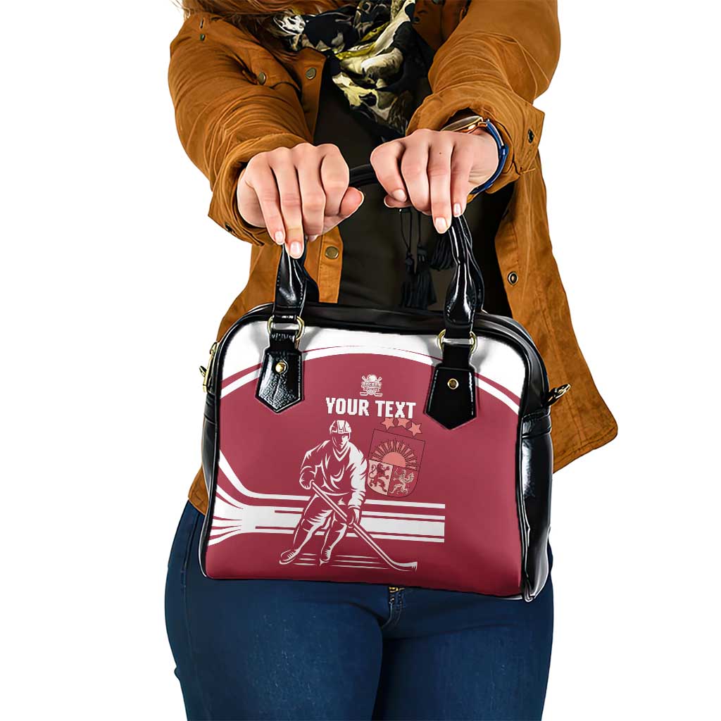 Custom Latvia Hockey Shoulder Handbag Latvija Latvija