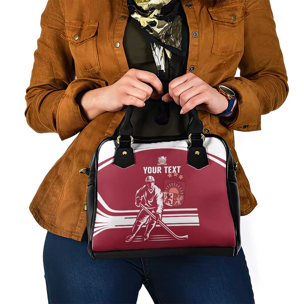 Custom Latvia Hockey Shoulder Handbag Latvija Latvija