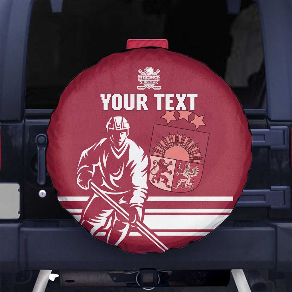 Custom Latvia Hockey Spare Tire Cover Latvija Latvija