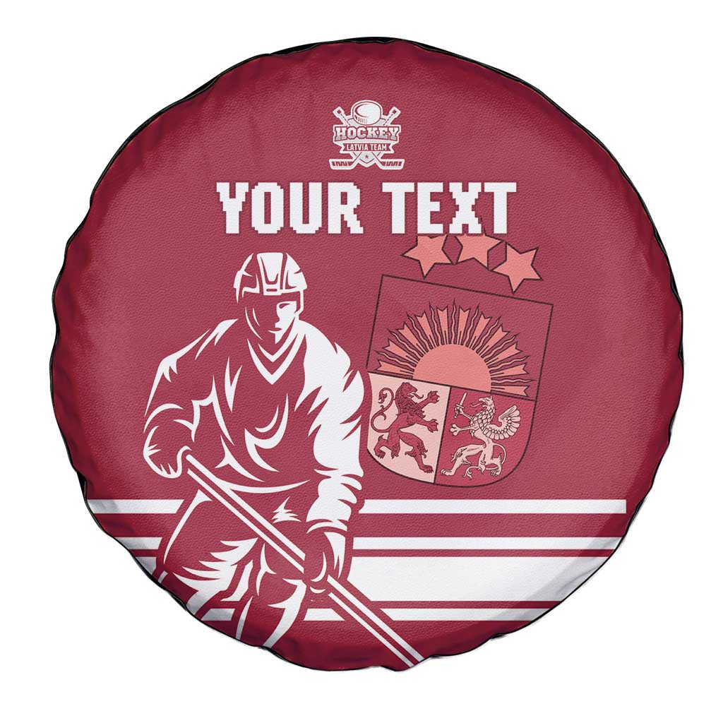 Custom Latvia Hockey Spare Tire Cover Latvija Latvija