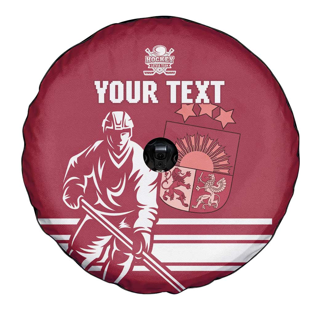 Custom Latvia Hockey Spare Tire Cover Latvija Latvija