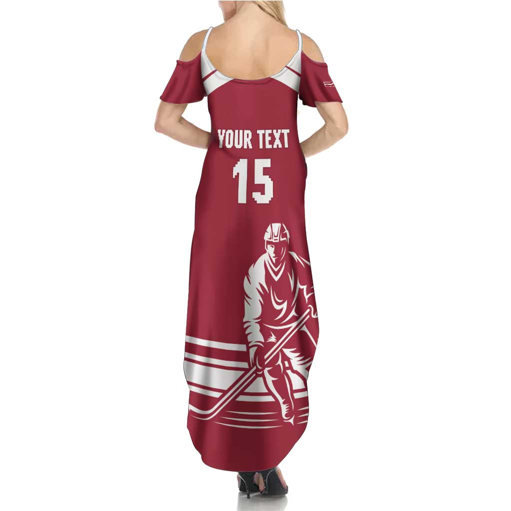 Custom Latvia Hockey Summer Maxi Dress Latvija Latvija