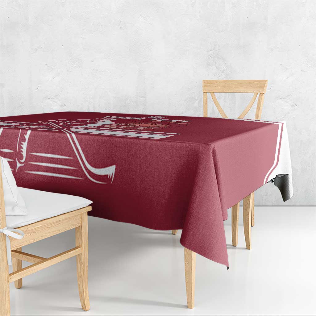 Custom Latvia Hockey Tablecloth Latvija Latvija