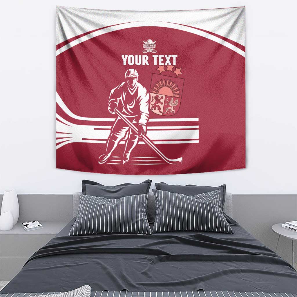 Custom Latvia Hockey Tapestry Latvija Latvija