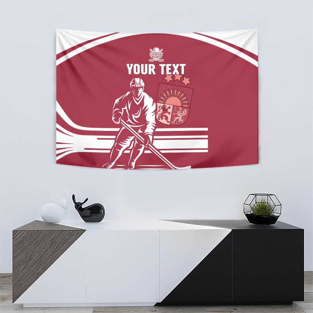 Custom Latvia Hockey Tapestry Latvija Latvija
