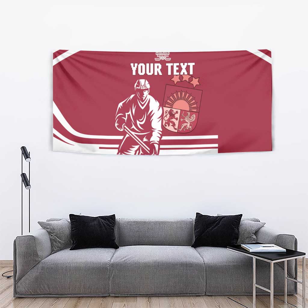Custom Latvia Hockey Tapestry Latvija Latvija