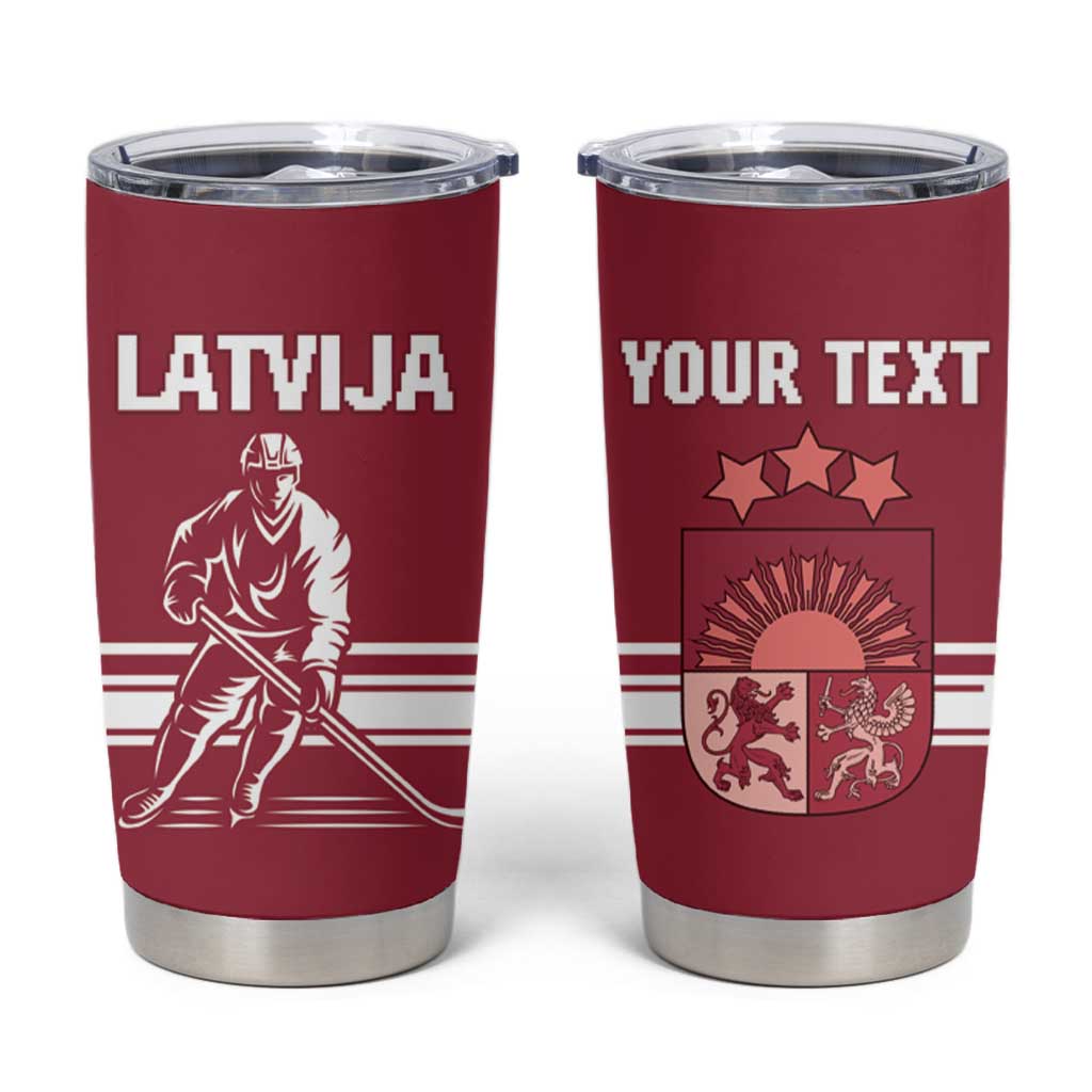 Custom Latvia Hockey Tumbler Cup Latvija Latvija