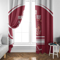 Custom Latvia Hockey Window Curtain Latvija Latvija
