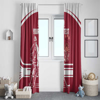 Custom Latvia Hockey Window Curtain Latvija Latvija