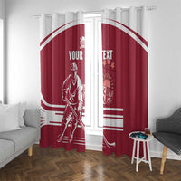 Custom Latvia Hockey Window Curtain Latvija Latvija