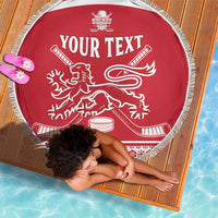 Custom Denmark Hockey Beach Blanket Come On Danish Lions