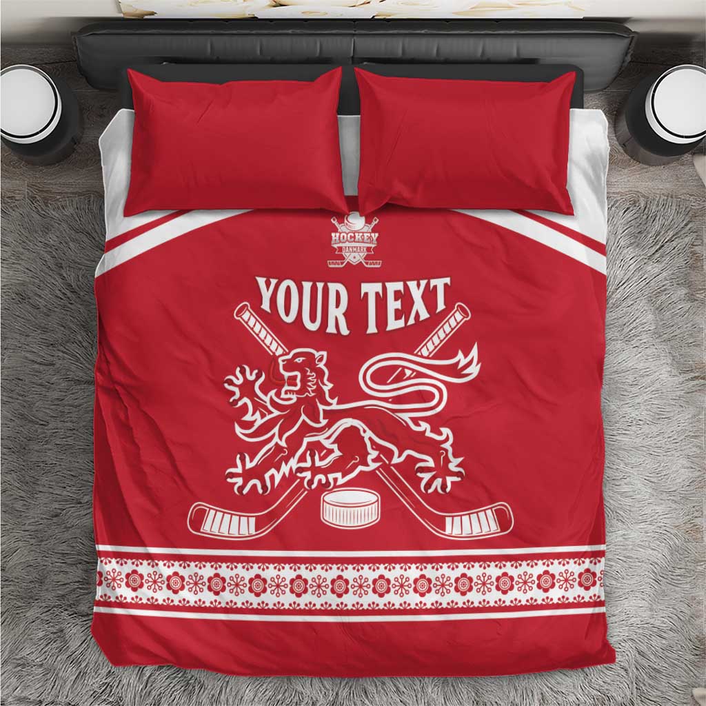 Custom Denmark Hockey Bedding Set Come On Danish Lions