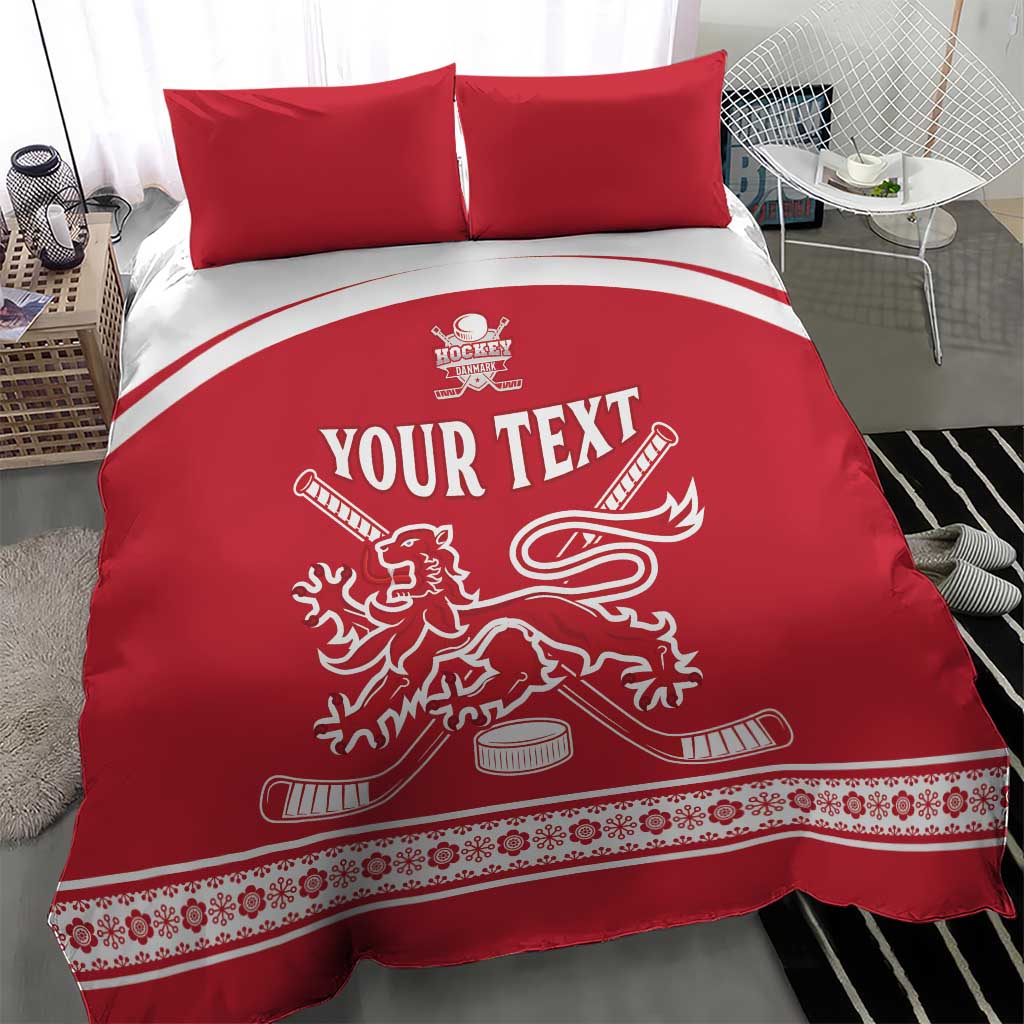 Custom Denmark Hockey Bedding Set Come On Danish Lions