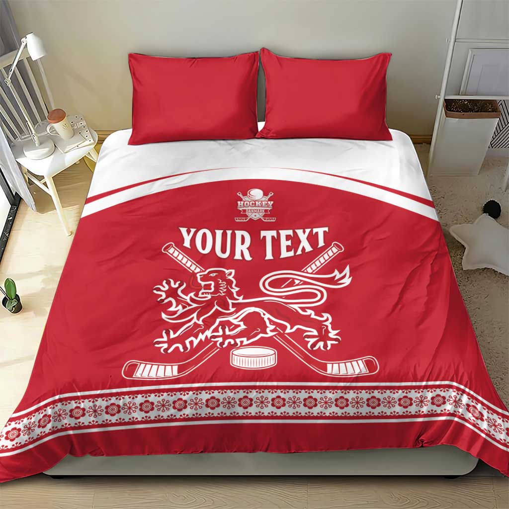 Custom Denmark Hockey Bedding Set Come On Danish Lions