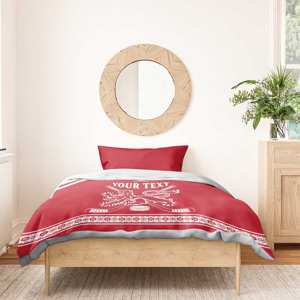 Custom Denmark Hockey Bedding Set Come On Danish Lions