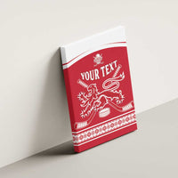 Custom Denmark Hockey Canvas Wall Art Come On Danish Lions