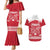 Custom Denmark Hockey Couples Matching Mermaid Dress and Hawaiian Shirt Come On Danish Lions