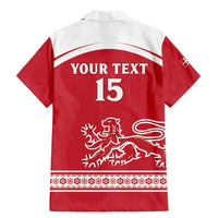Custom Denmark Hockey Family Matching Mermaid Dress and Hawaiian Shirt Come On Danish Lions