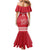 Custom Denmark Hockey Family Matching Mermaid Dress and Hawaiian Shirt Come On Danish Lions