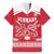 Custom Denmark Hockey Family Matching Off The Shoulder Long Sleeve Dress and Hawaiian Shirt Come On Danish Lions
