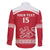 Custom Denmark Hockey Family Matching Off The Shoulder Long Sleeve Dress and Hawaiian Shirt Come On Danish Lions