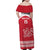 Custom Denmark Hockey Family Matching Off Shoulder Maxi Dress and Hawaiian Shirt Come On Danish Lions
