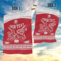 Custom Denmark Hockey Garden Flag Come On Danish Lions