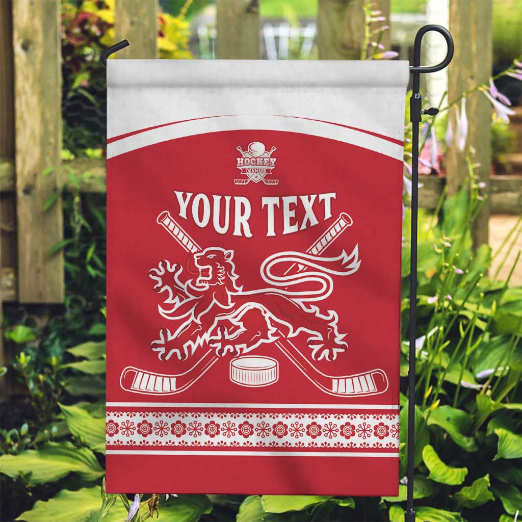 Custom Denmark Hockey Garden Flag Come On Danish Lions