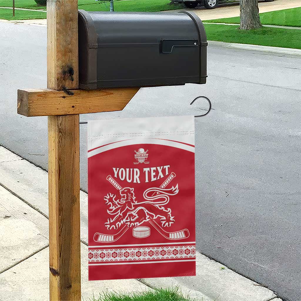 Custom Denmark Hockey Garden Flag Come On Danish Lions