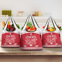 Custom Denmark Hockey Grocery Bag Come On Danish Lions