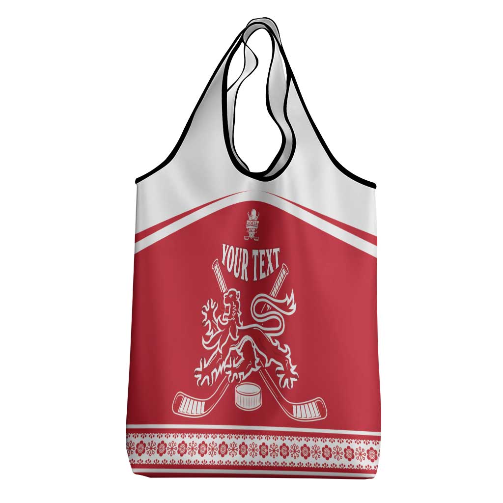 Custom Denmark Hockey Grocery Bag Come On Danish Lions