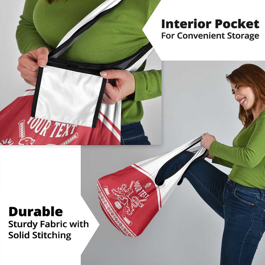 Custom Denmark Hockey Grocery Bag Come On Danish Lions