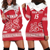 Custom Denmark Hockey Hoodie Dress Come On Danish Lions