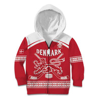 Custom Denmark Hockey Kid Hoodie Come On Danish Lions