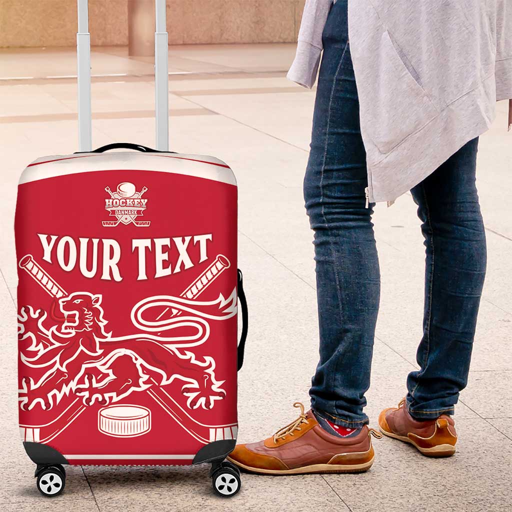 Custom Denmark Hockey Luggage Cover Come On Danish Lions
