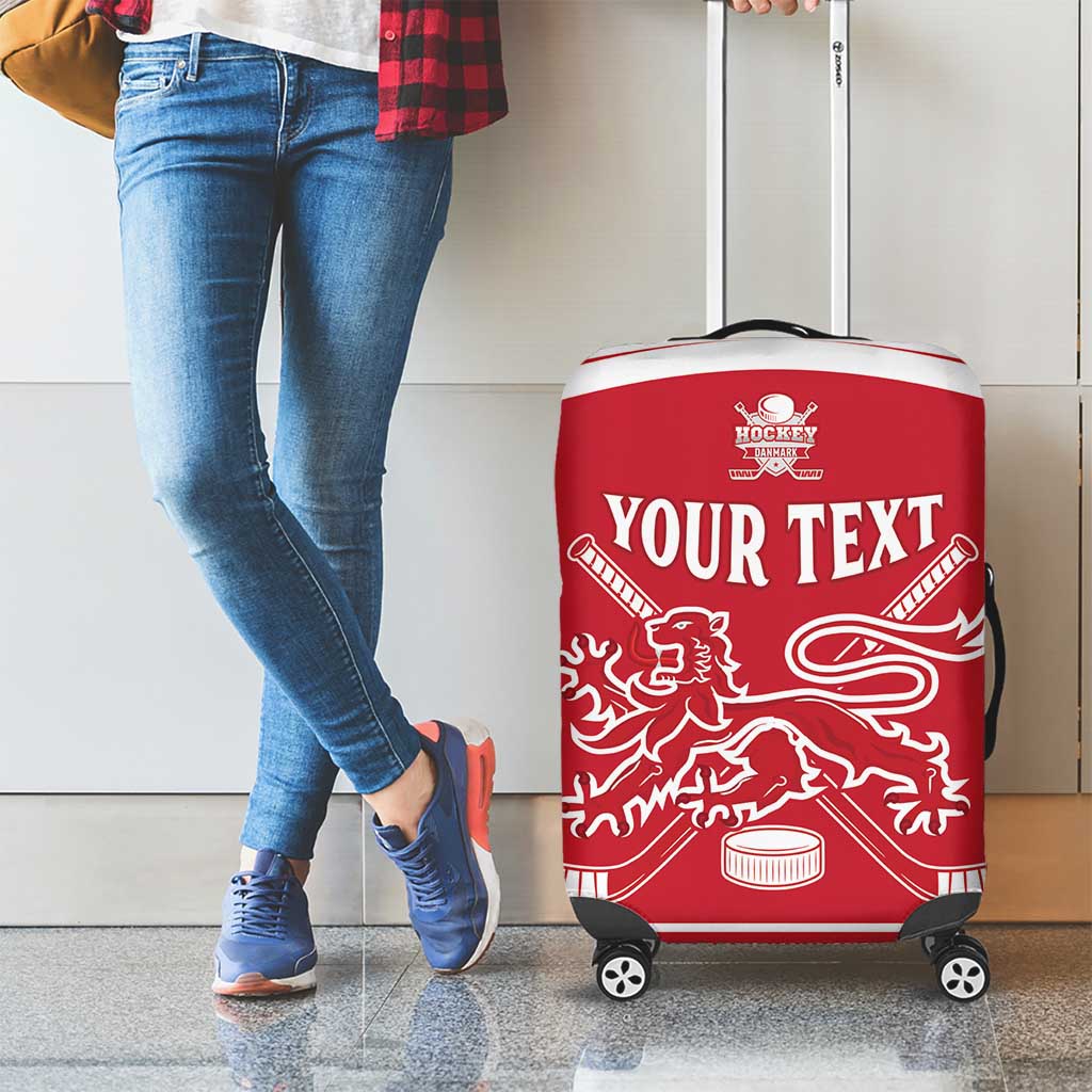 Custom Denmark Hockey Luggage Cover Come On Danish Lions