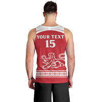 Custom Denmark Hockey Men Tank Top Come On Danish Lions