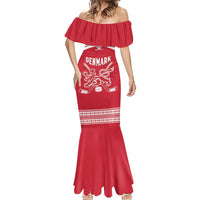 Custom Denmark Hockey Mermaid Dress Come On Danish Lions