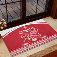 Custom Denmark Hockey Rubber Doormat Come On Danish Lions