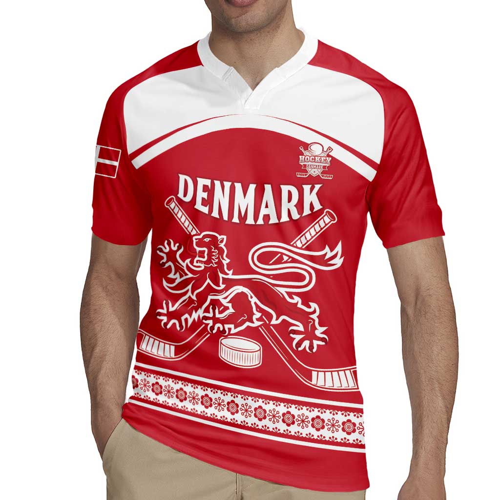 Custom Denmark Hockey Rugby Jersey Come On Danish Lions