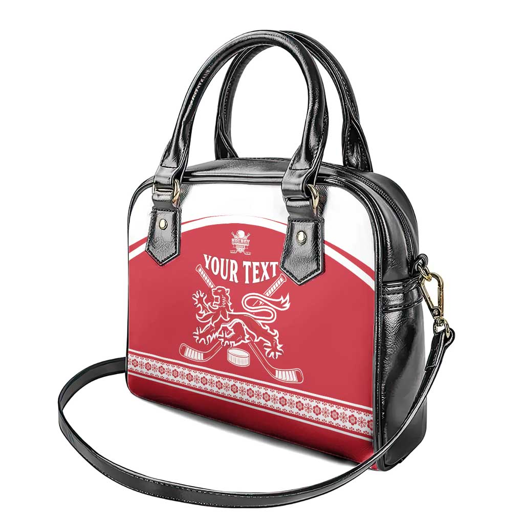 Custom Denmark Hockey Shoulder Handbag Come On Danish Lions