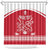 Custom Denmark Hockey Shower Curtain Come On Danish Lions