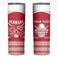 Custom Denmark Hockey Skinny Tumbler Come On Danish Lions